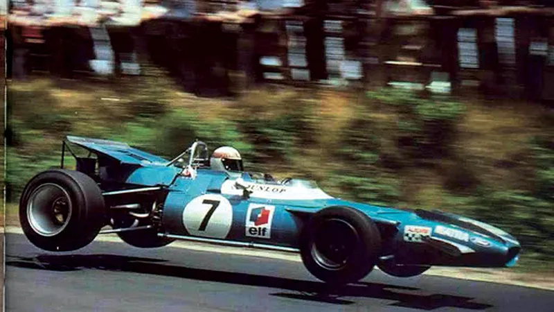 SIR JACKIE STEWART F1 1969 - Sir Jackie Stewart, la volanul unui monopost de F1 Matra în 1969