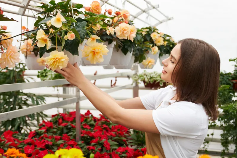 Femeie care &icirc;ngrijește florile - Foto: Magnific.com (Imagine cu rol ilustrativ)