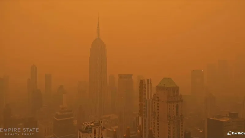 Imagini apocaliptice în New York - Foto: Earthcam