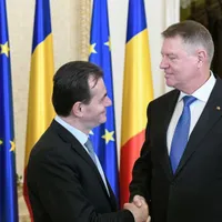 Președintele Klaus Iohannis a avut o scurtă întrevedere cu Ludovic Orban/FOTO: Presidency