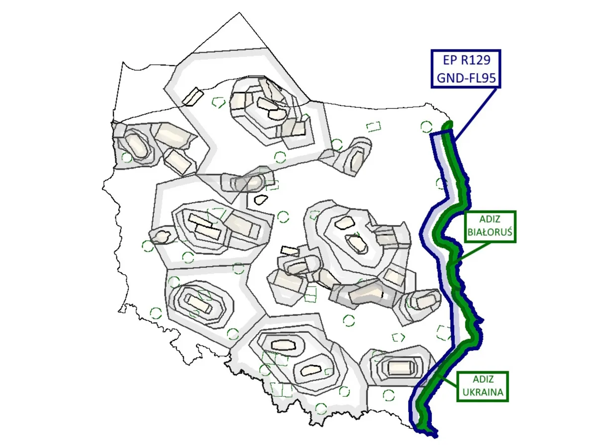 Zonă cu restricții de zbor - Foto:  Polish Air Navigation Services Agency (PANSA)