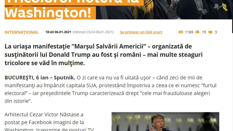 Fanul AUR care ar omorî intelectuali e citat în Sputnik.