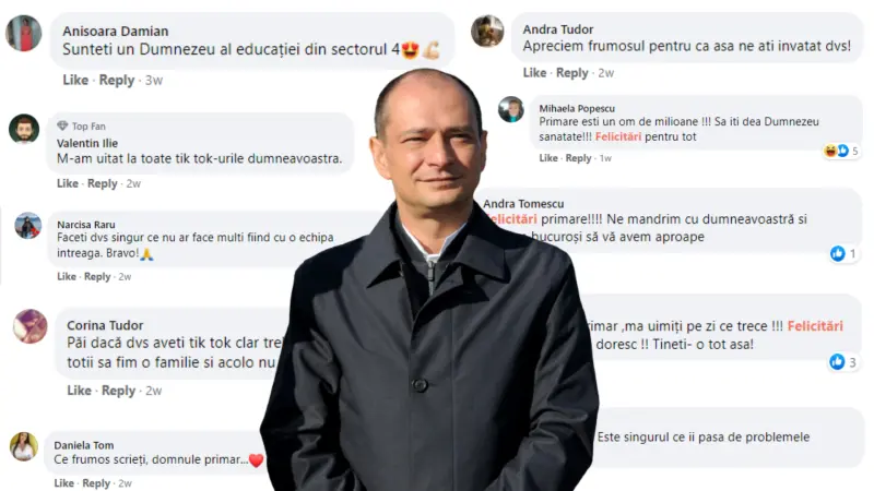 Peste 100 de conturi false îl susțin și îl apară pe Daniel Băluță, de la Sectorul 4, pe Facebook. Foto Buletin.de