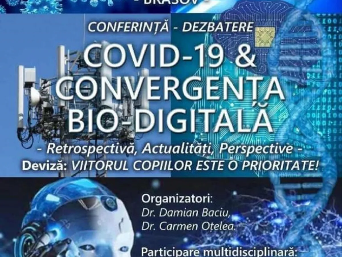 Afiș conferință - Foto: Antena 3 CNN