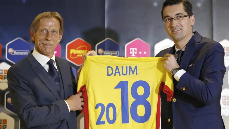 Christoph Daum și Burleanu - Foto: Profimedia