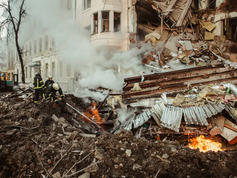 Oraș bombardat- Foto: Profimedia