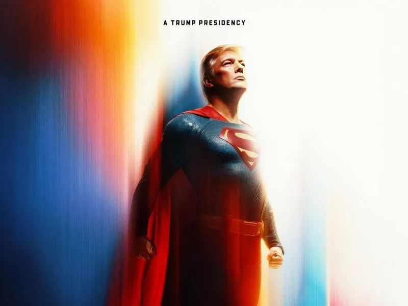 După ce s-a văzut Papă și Jedi cu sabie laser, Donald Trump se vede și Superman - Foto: Facebook / The White House