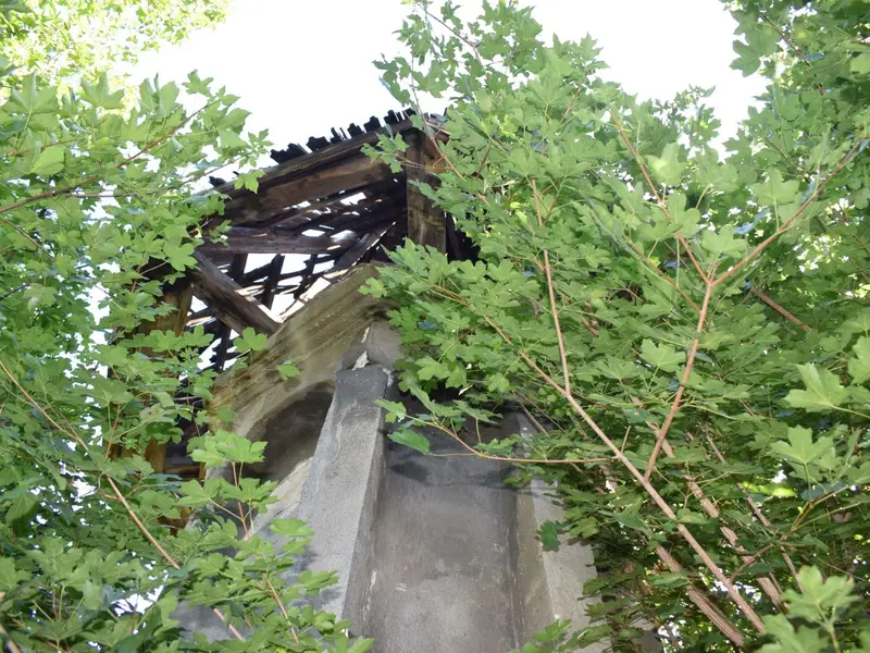 Turnuleţul de la Chip din Sighişoara, monument din Ardeal, gata să se prăbușească - Foto: Agerpres