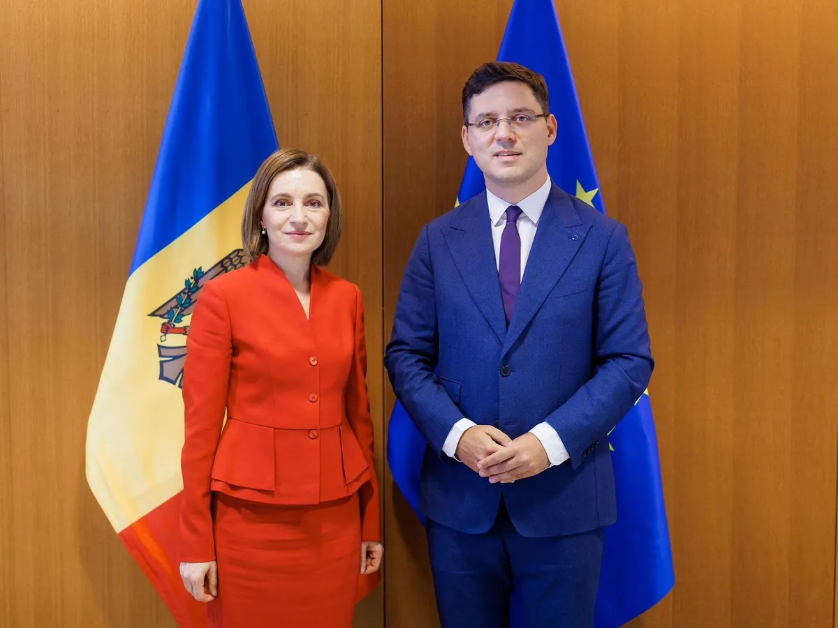 Maia Sandu și Victor Negrescu - Foto: Facebook/Victor Negrescu