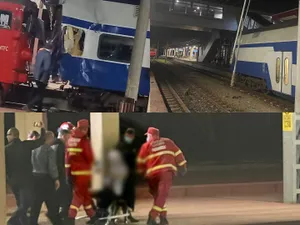 Accident de tren - Foto: Colaj / ProTV