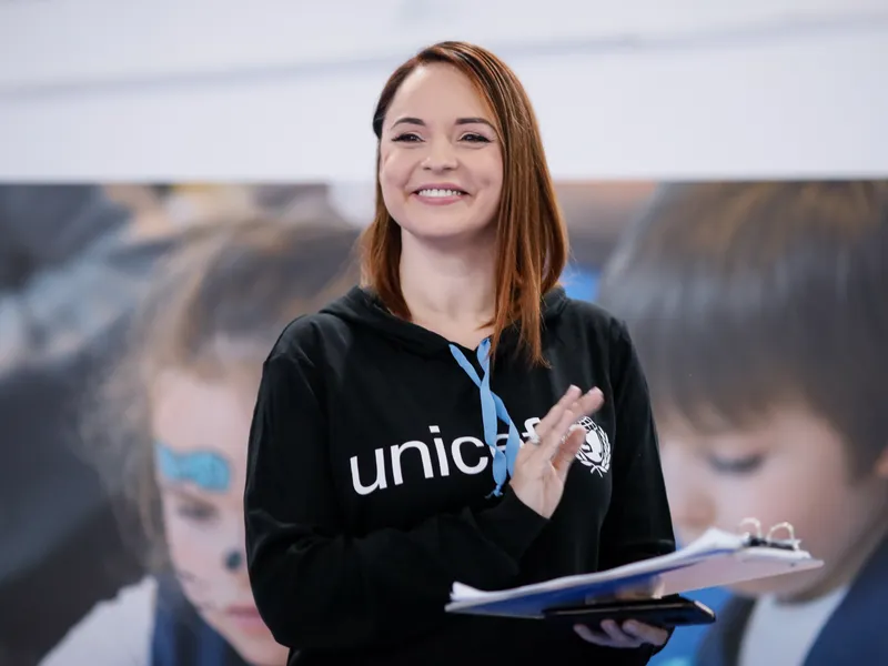 Andreea Marin participă la Ziua Internaţională a Drepturilor Copilului - Foto: INQUAM PHOTOS/George Călin