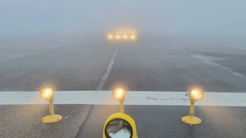 Ceață pe aeroport- Foto: FACEBOOK