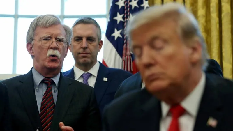 Bolton și Trump/FOTO: aljazeera.com