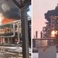 Dronele ucrainene au distrus 12% din capacitatea de rafinare a petrolului rusesc în două zile - Foto: X/@front_ukrainian