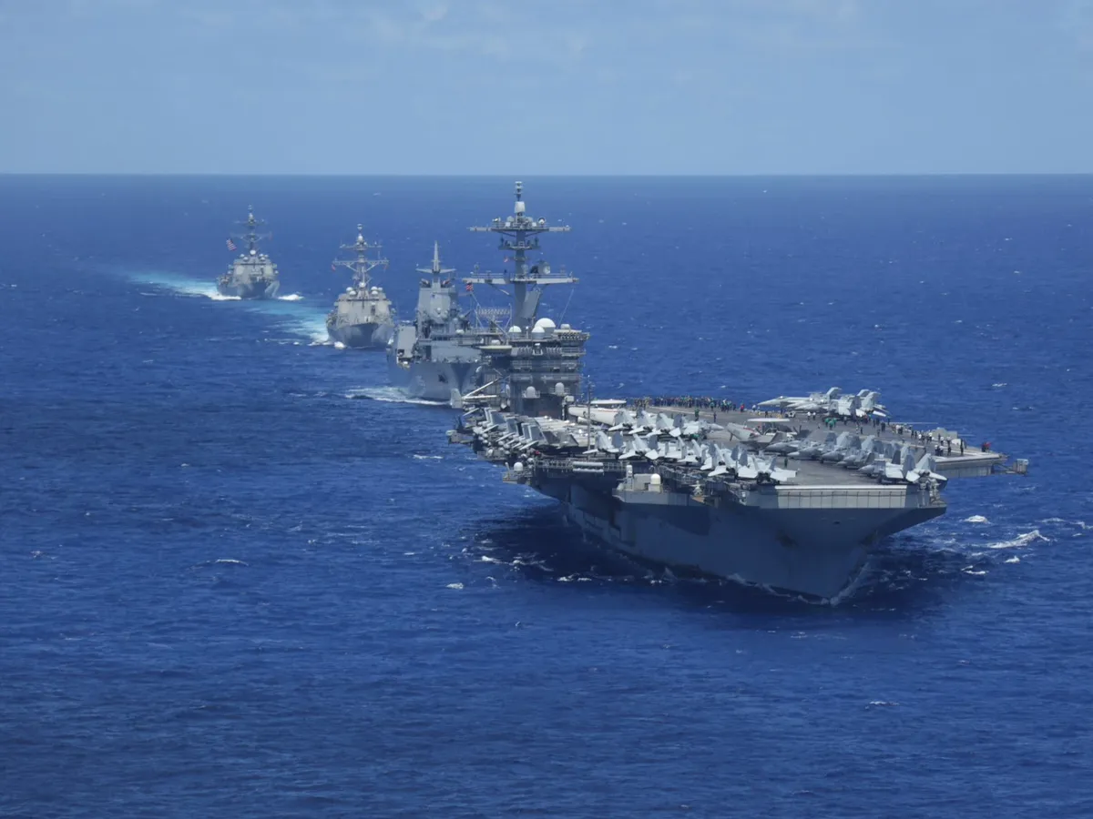 Grupul de luptă al Portavionului USS Abraham Lincoln - Foto: Profimedia images
