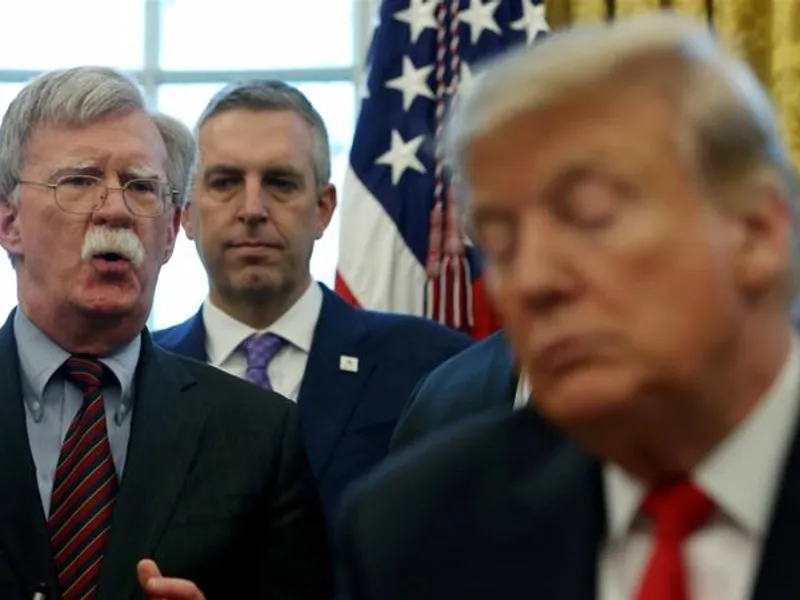 Bolton și Trump/FOTO: aljazeera.com