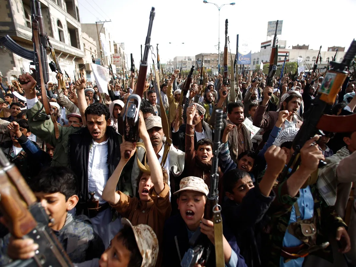 Rebelii Huthi susținuți de Iran controlează Strâmtoarea Bab el-Mandeb - Foto: Profimedia Images (imagine cu  rol ilustrativ)