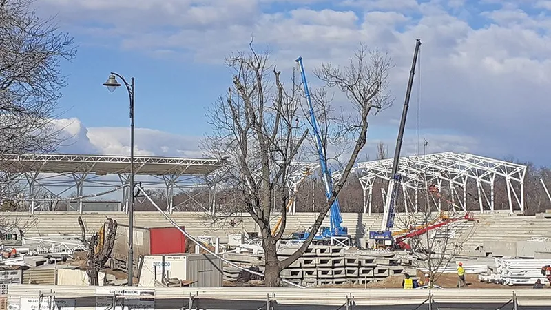 Lucrările de la Stadionul Arcul de Triumf sunt în grafic