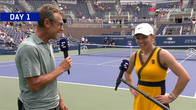 Mats Wilander și Simona Halep - Foto: Eurosport