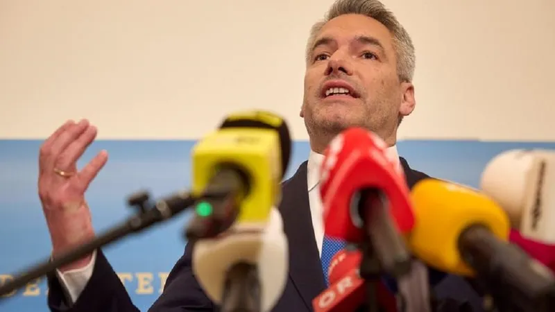Karl Nehammer a venit la București Foto: Profimedia