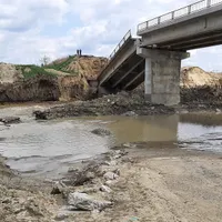 FOTO O porțiune de pod aflat în lucru s-a prăbușit. Șeful județ e pe teren și caută vinovați / FB