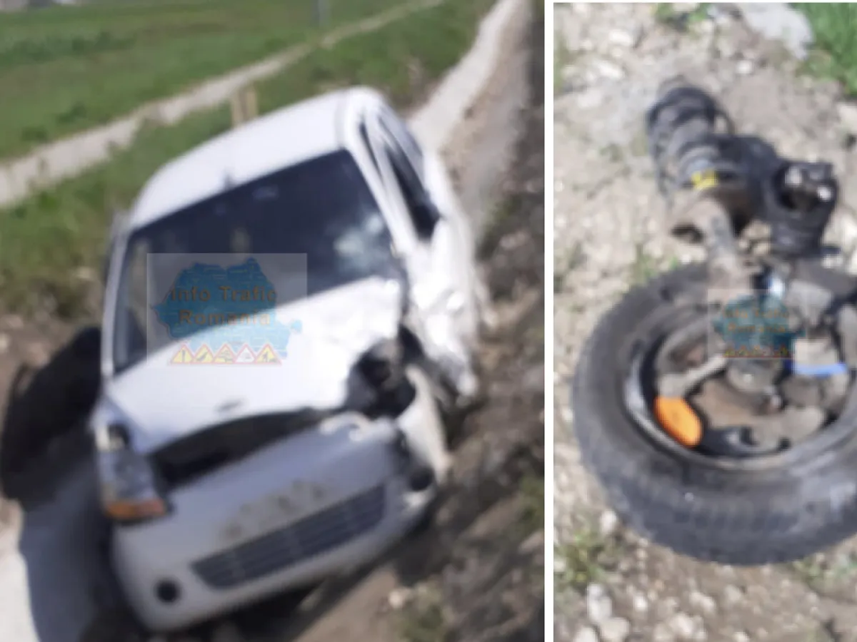 Accident în lanț teribil în Sibiu - Foto: Centrul infotrafic