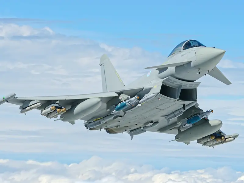 Patru avioane britanice Typhoon, detașate la Constanța, pentru misiuni de supraveghere aeriană / Royal Army