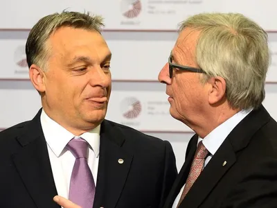 Viktor Orban și Jean-Claude Juncker
