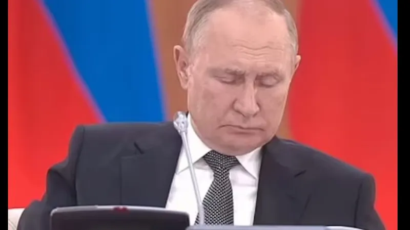 Putin a dormit împreună cu alți oficiali la o ședință/foto: captură video