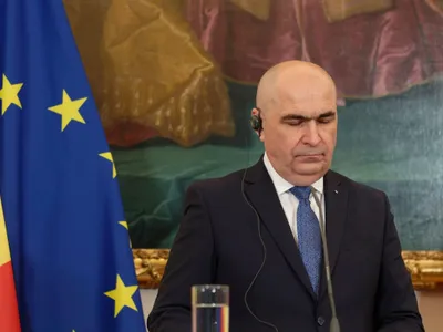 Premierul Ilie Bolojan, în conferinţă de presă - Foto: Profimedia Images