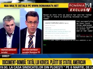 Dezbatere Ciutacu-Savaliuc pe tema caselor lui Kovesi Foto: print screen