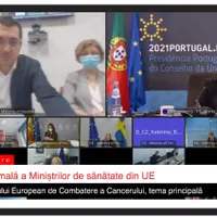 Vlad Voiculescu, prins din nou fără mască. Captură video Calea Europeană