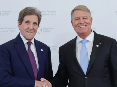 John Kerry și Iohannis - Foto: INQUAM Photos/ George Călin