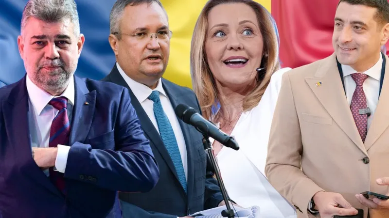OFICAL Ciolacu - 23%, Călin Georgescu - 22%, Simion - 15%, Lasconi - 12% Ciucă - 10% - Foto: Colaj