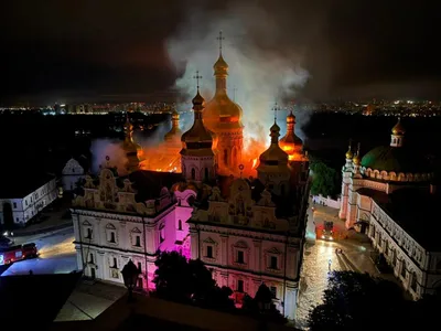 Catedrala ortodoxă Lavra Peșterilor - Foto: X/@TheDeadDistrict