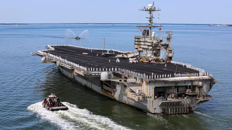 Portavionului SUA Nimitz cu temutele avioane F-18, în marș spre Orientul Mijlociu să ajute Israelul- Foto: Profimedia Images (imagine cu rol ilustrativ)