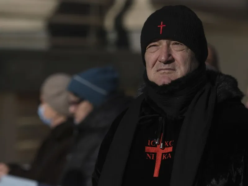 Gigi Becali, de Bobotează, la Catedrala Patriarhiei - Foto: INQUAM PHOTOS/Octav Ganea