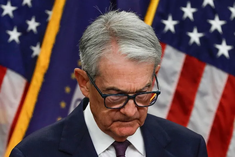 Jerome Powell, şeful Fed, în conferinţă de presă - Foto: Profimedia Images