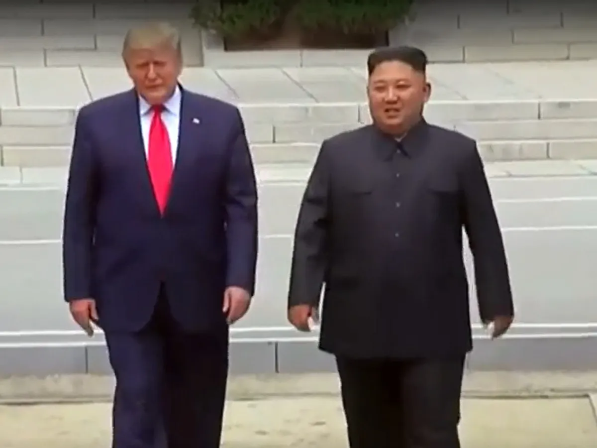Trump s-a întâlnit cu Kim Jong-un în 2019 - Foto: captură video