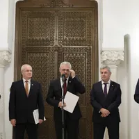 Echipa PSD care a mers la consultări la Cotroceni. Foto Inquam Photos/Octav Ganea