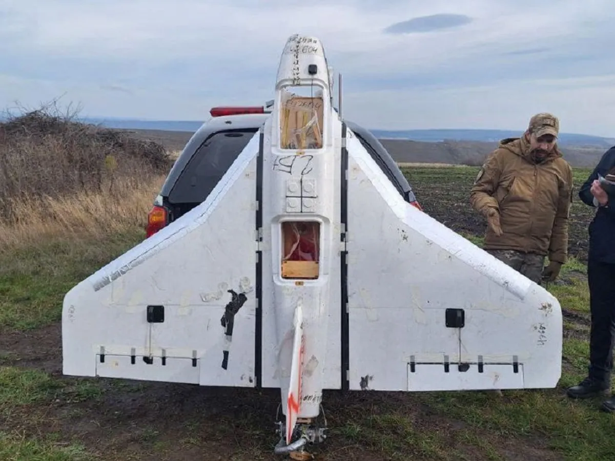 Drona căzută în Republica Moldova - Foto: Poliția Republicii Moldova