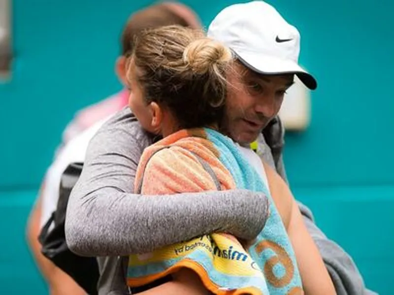 Daniel Dobre alături de Simona Halep