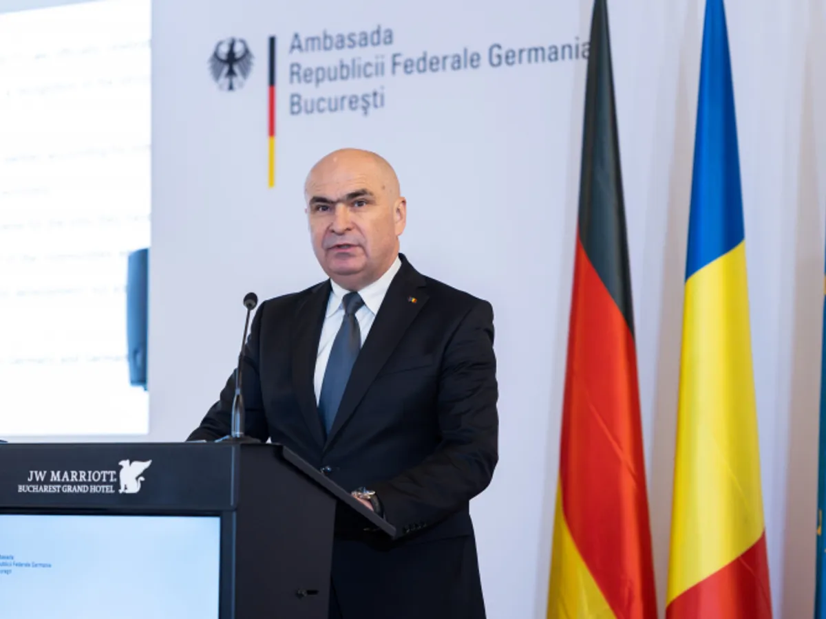Participarea premierului Ilie Bolojan la recepția organizată de Ambasada Republicii Federale Germania la București cu prilejul Zilei Unității Germane, care marchează reunificarea Germaniei din data de 3 octombrie 1990 - Foto: Guvernul României