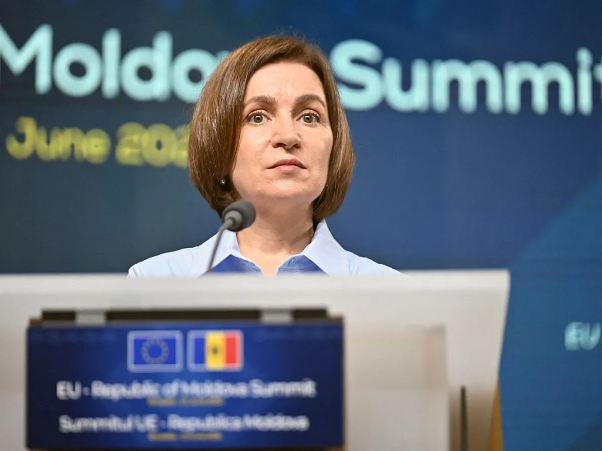 Preşedintele Republicii Moldova, Maia Sandu, la Summitul UE - Republica Moldova - Foto: Profimedia Images
