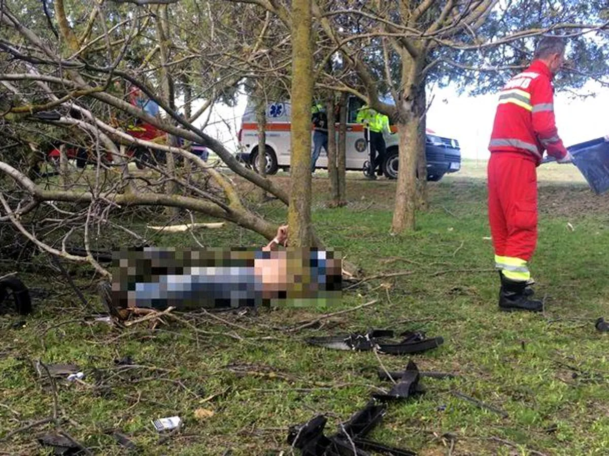 Accidentul în care a murit creatorul de modă Răzvan Ciobanu. FOTO: Ziua de Constanța
