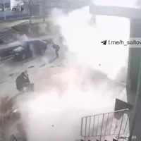 Dacă proiectilul ar fi explodat o secundă mai târziu nu se știe dacă civilii mai erau în viață/ FOTO: Twitter