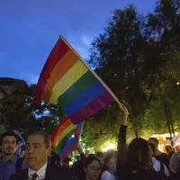 Protest la Universitate, după ce senatorii au votat pentru organizarea referendumului CpF. Foto: Inquam Photos - Liviu Florin Albei