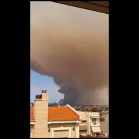 Incendiu devastator, în nordul Greciei, pe drumul spre Thassos. 8 localități au fost evacuate - Foto: captură video