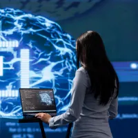 Femeie și inteligența artificială - Foto: Pexels (cu rol ilustrativ)