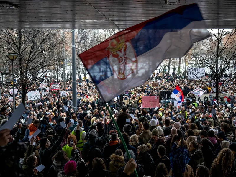 Noi proteste în Serbia contra președintelui Vucic. De ce îl acuză studenții? - Foto: Profimedia Images